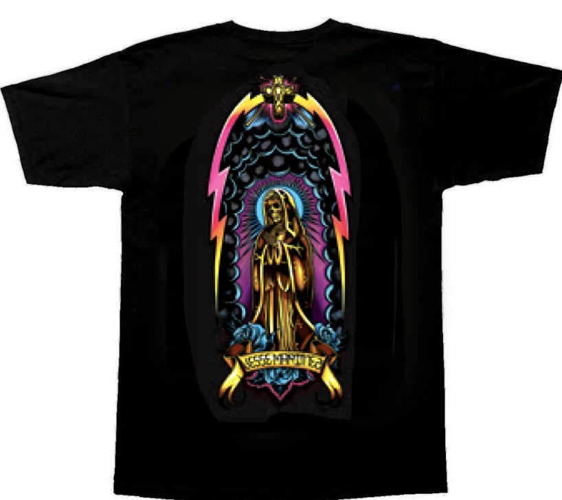 DOGTOWN JESSE MARTINEZ GUADALUPE HANDSHAKE BLACK SS XXL