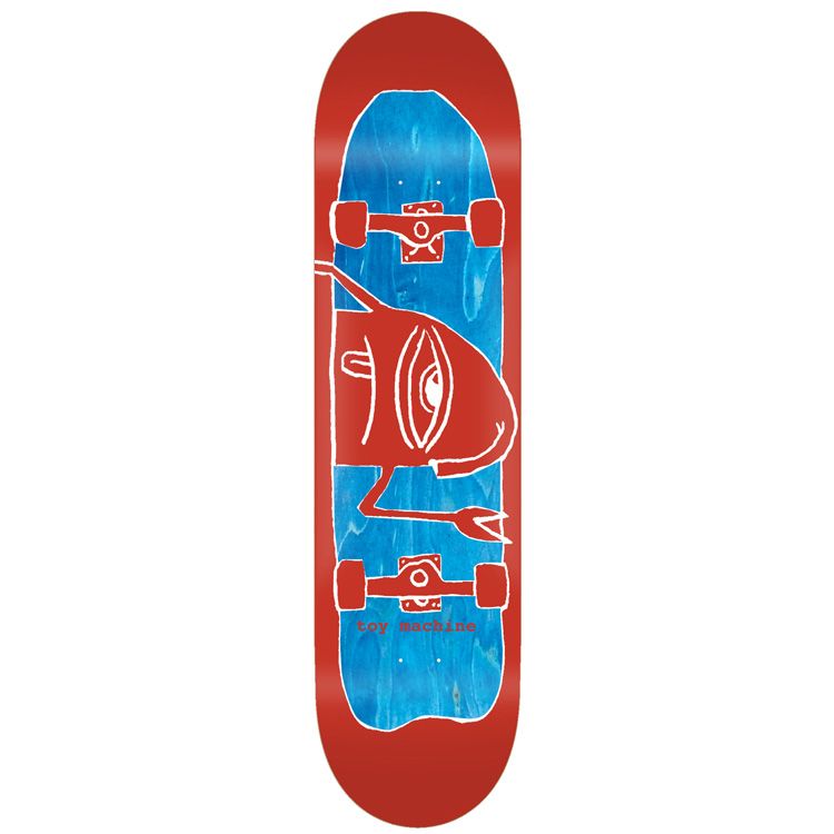 TOY MACHINE TEAM HELLO SECT RED DECK 7.75