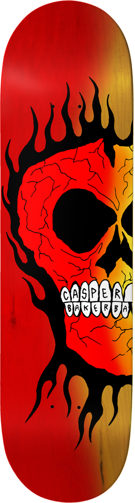 BAKER CASPER BROOKER RASTA SKULL DECK B2 8.5