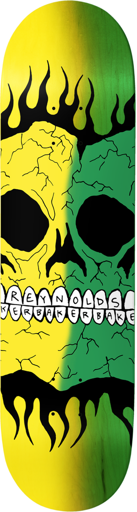 BAKER ANDREW REYNOLDS RASTA SKULL DECK B2 8.38