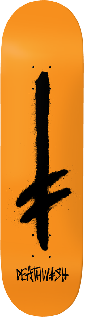 DEATHWISH TEAM OG GANGSPRAY ORANGE/BLACK DECK 8.125