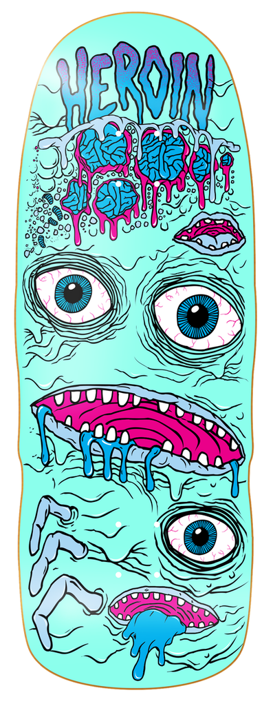 HEROIN TEAM MUTATOR MINI SHAPED DECK 10.5