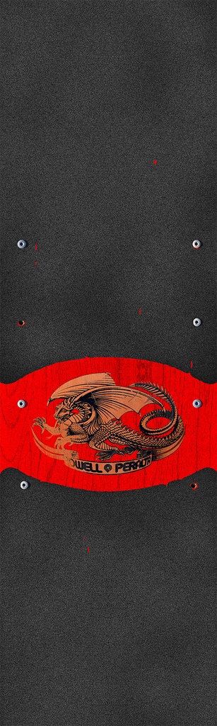 POWELL PERALTA  9" X 33" RED OVAL DRAGON SHEET