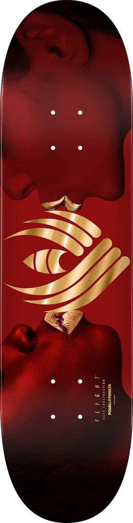 POWELL TEAM KISS BURGUNDY/GOLD FLIGHT DECK 8.75