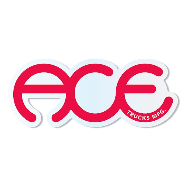 ACE RINGS RED 3.5" STICKER