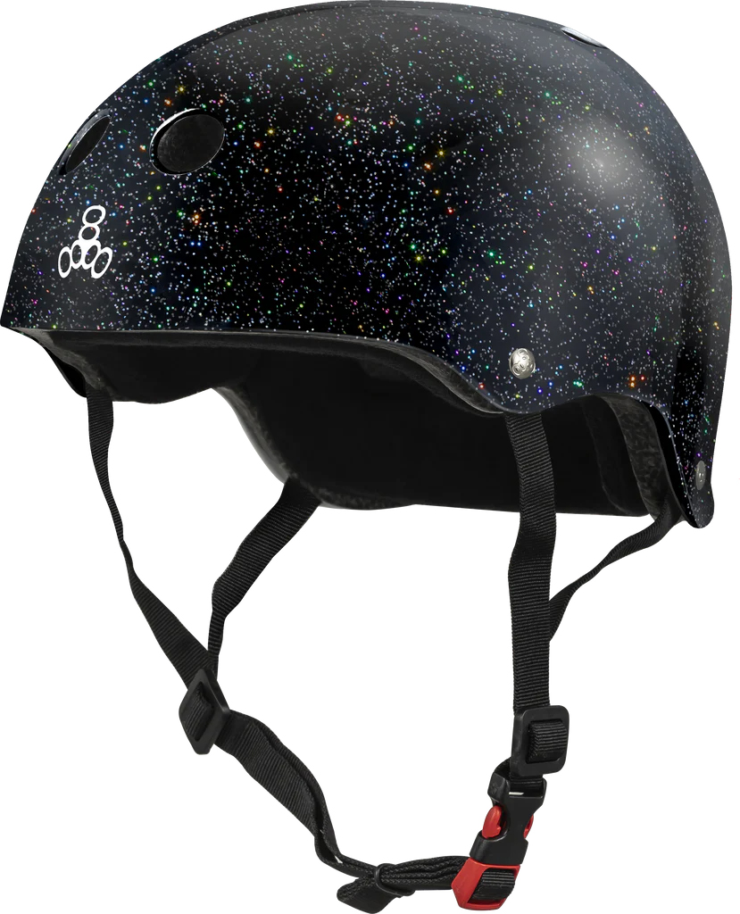 TRIPLE 8 HELMET CERTIFIED SWEATSAVER BLACK GLITTER L/XL