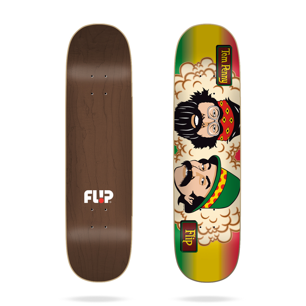 FLIP PENNY TOM'S FRIENDS RASTA STRIPE DECK 8.125