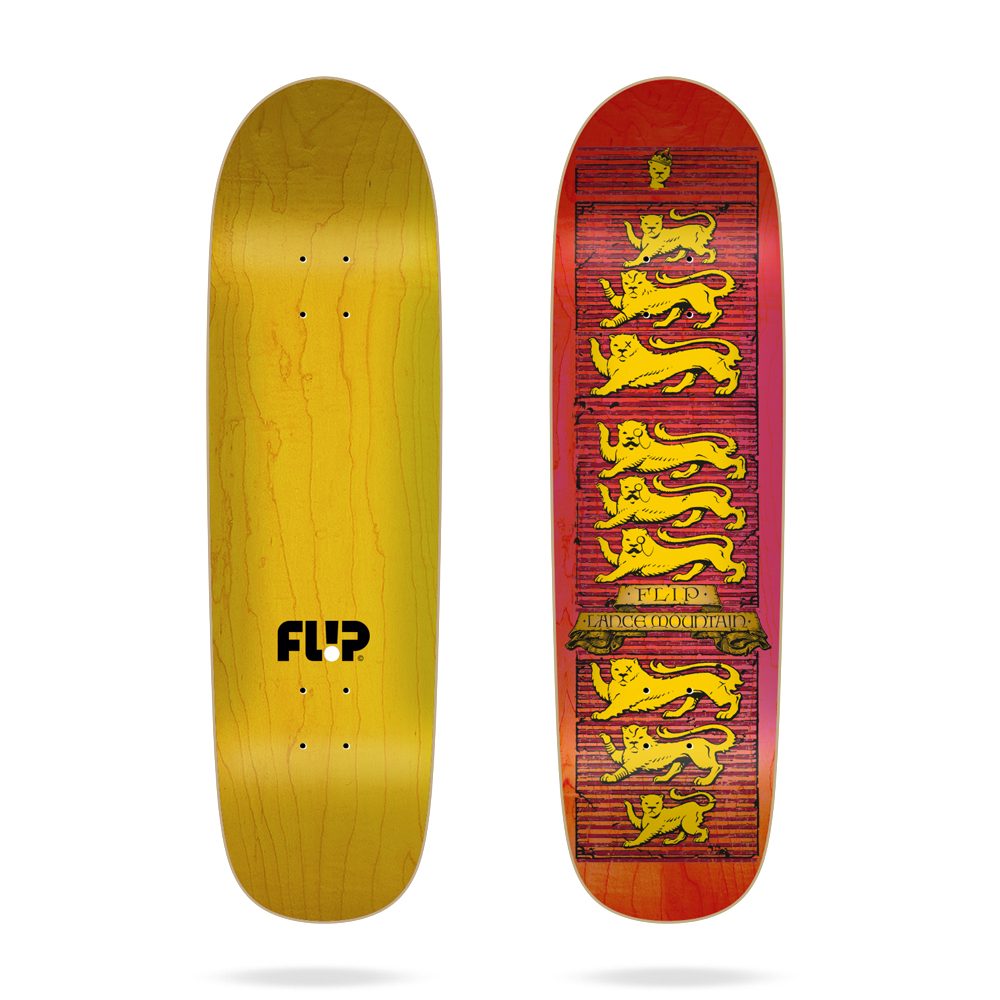FLIP PENNY MOUNTAIN LIONS RED SHAPED DECK 8.75