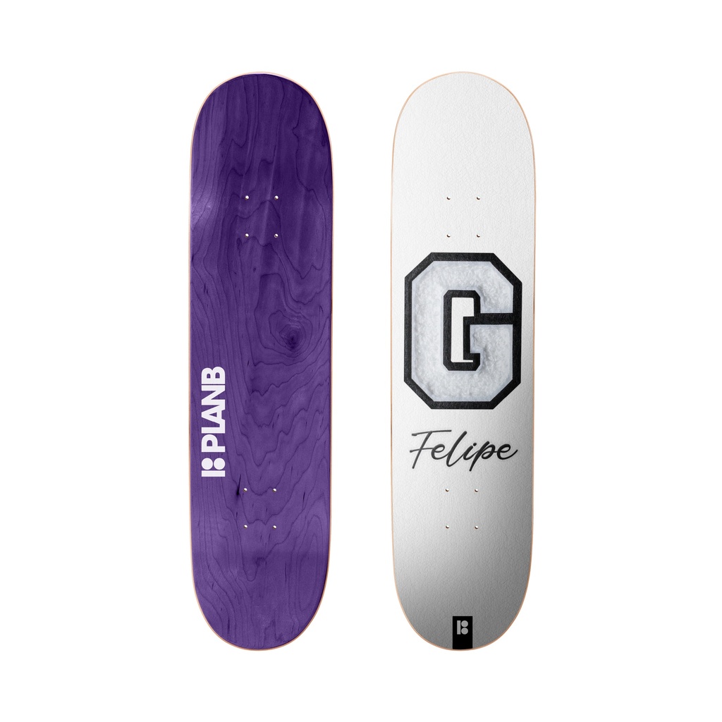 PLAN B GUSTAVO G WHITE DECK 8.0