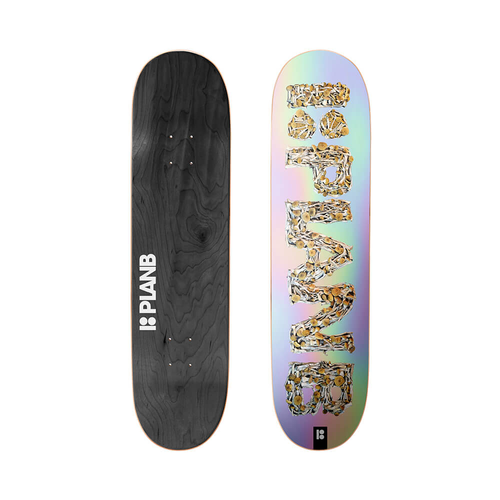 PLAN B TEAM SHROOMS HOLOGRAPIC DECK 8.375