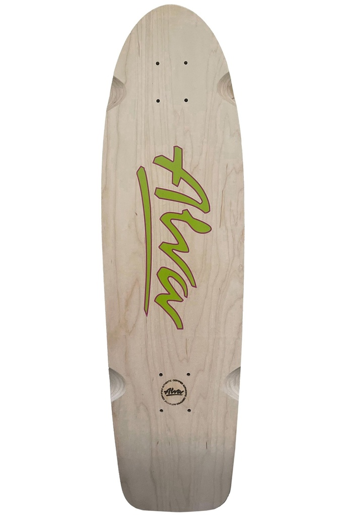 ALVA 1978 OG TROPICAL GREEN SHAPED WHEEL WELLS DECK 8.5 X 30.0