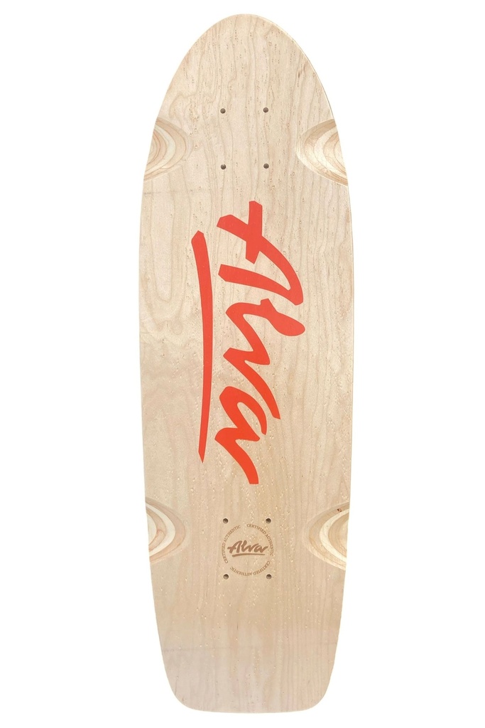 ALVA BELA ORANGE SHAPED WHEEL WELLS DECK 8.5 X 27.0