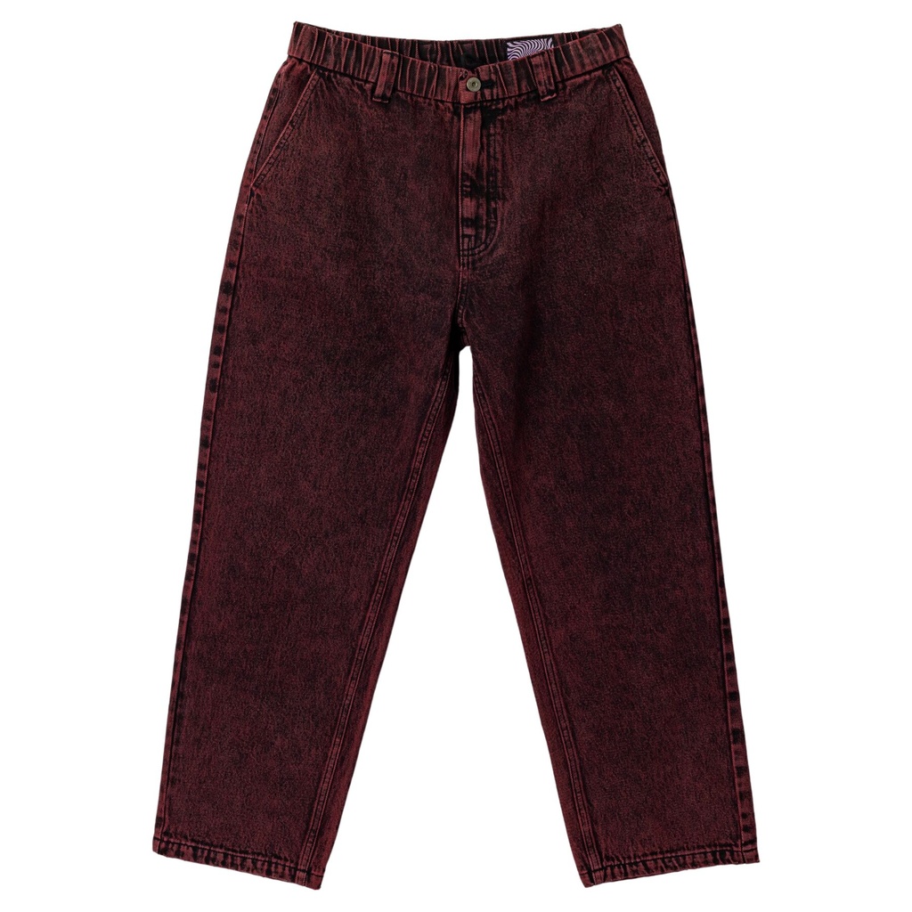 SPITFIRE ETERNAL RED OVERDYE DENIM PANTS 34