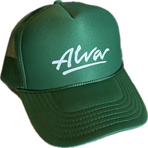 ALVA OG LOGO TRUCKER HAT GREEN