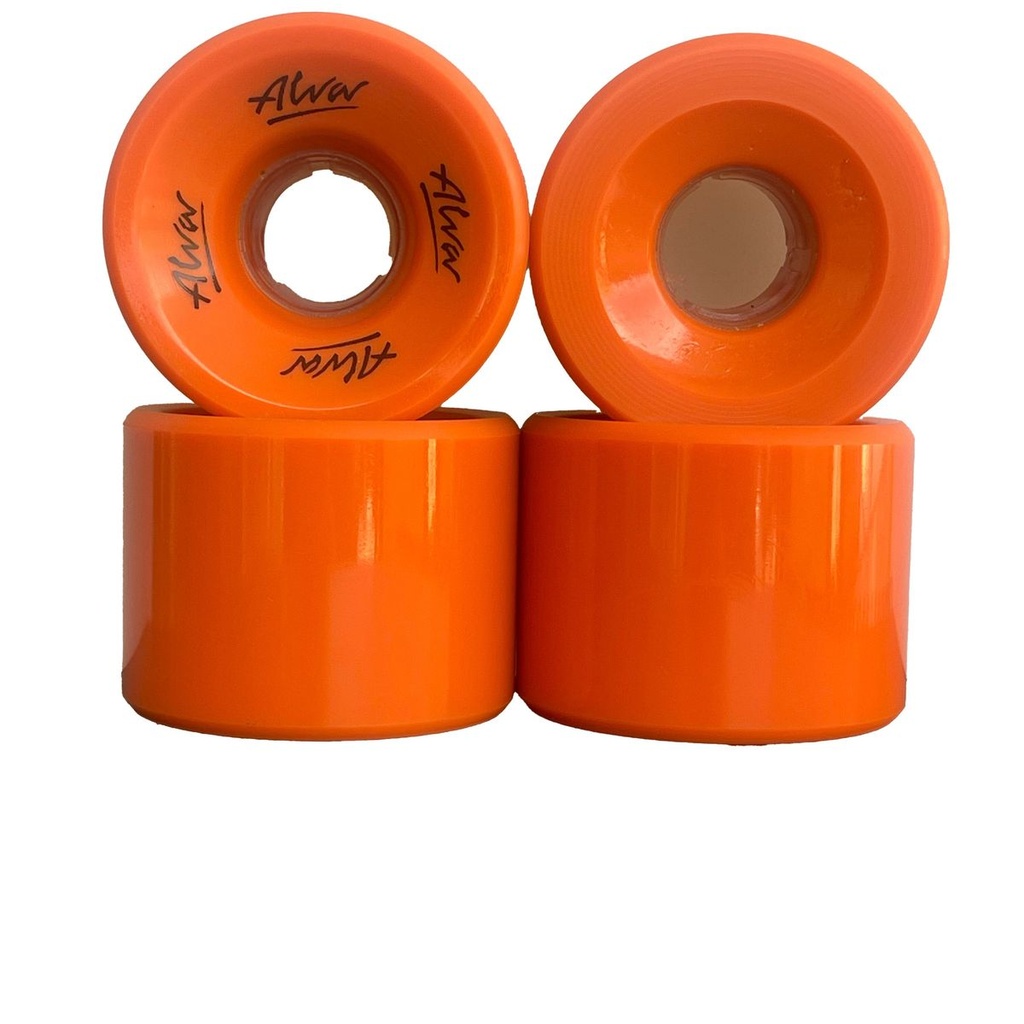 ALVA OLD SCHOOL FLATBACK BURNT ORANGE 60MM 92A WHEELS (SET OF 4)