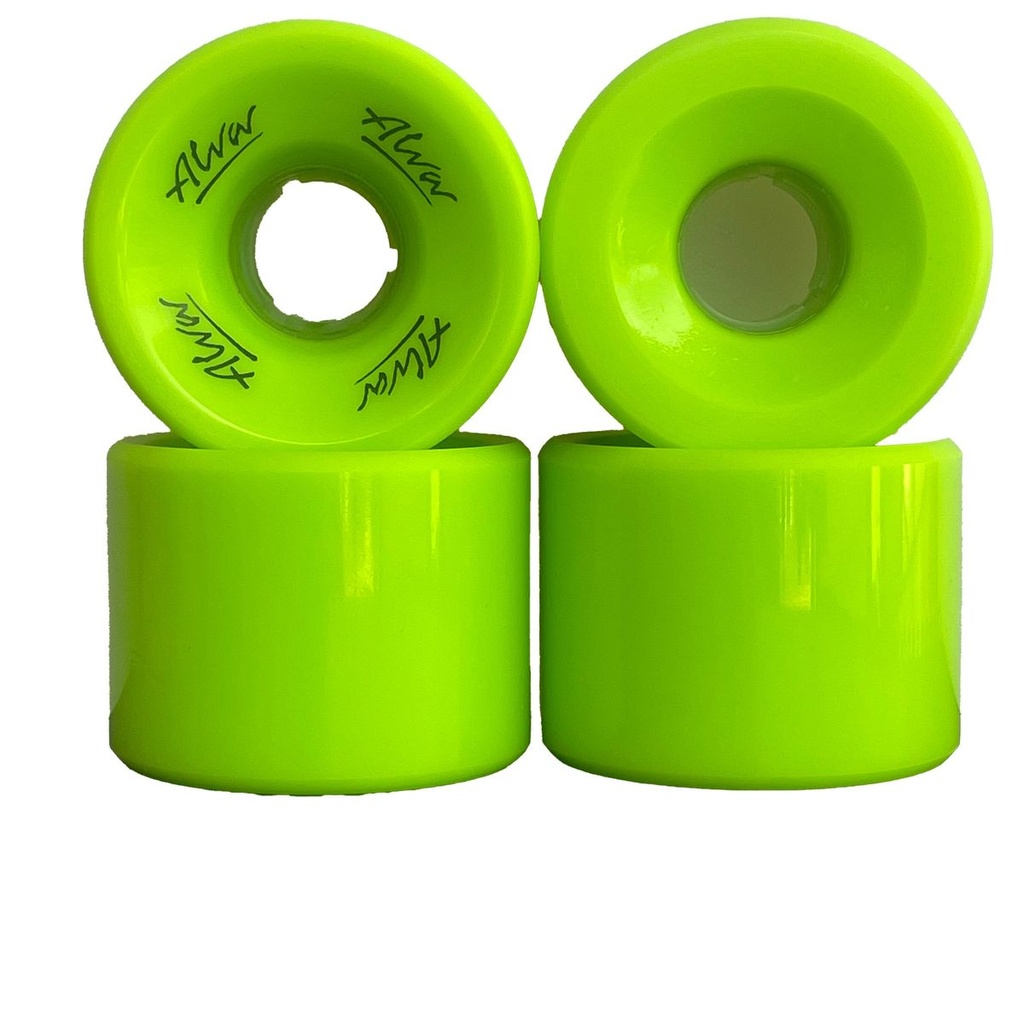 ALVA OLD SCHOOL FLATBACK CRYPTO GREEN 60MM 92A WHEELS (SET OF 4)