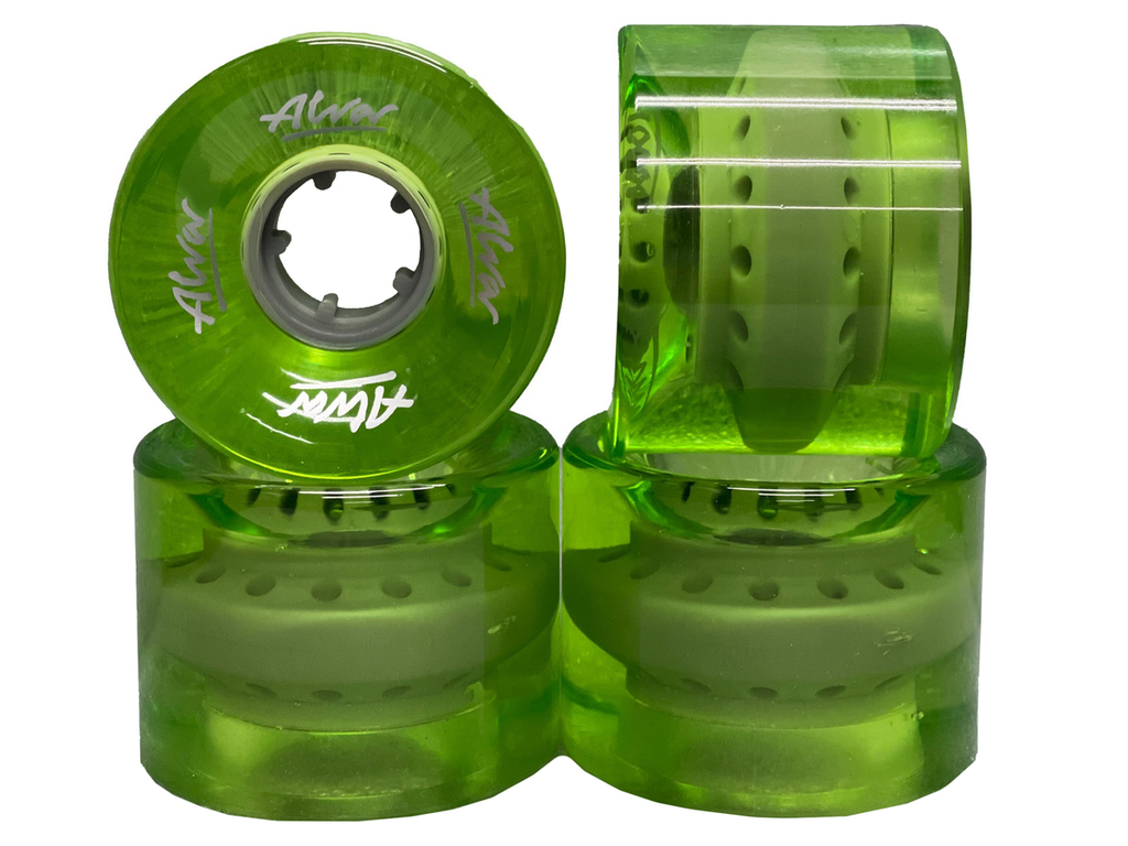 ALVA CRUISER CLEAR GREEN 60MM 83A WHEELS
