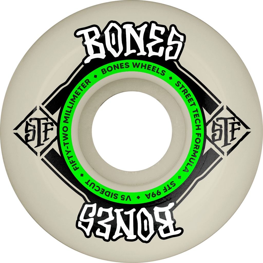 BONES STF SIDECUTS V5 52MM 99A (SET OF 4)