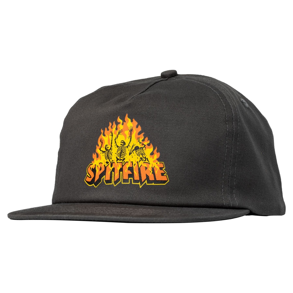 SPITFIRE HELLFIRE SNAPBBACK HAT CHARCOAL