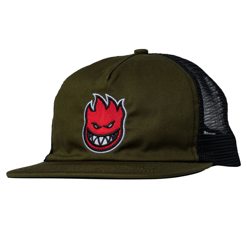 SPITFIRE BIGHEAD FILL SNAPBBACK HAT OLIVE/RED