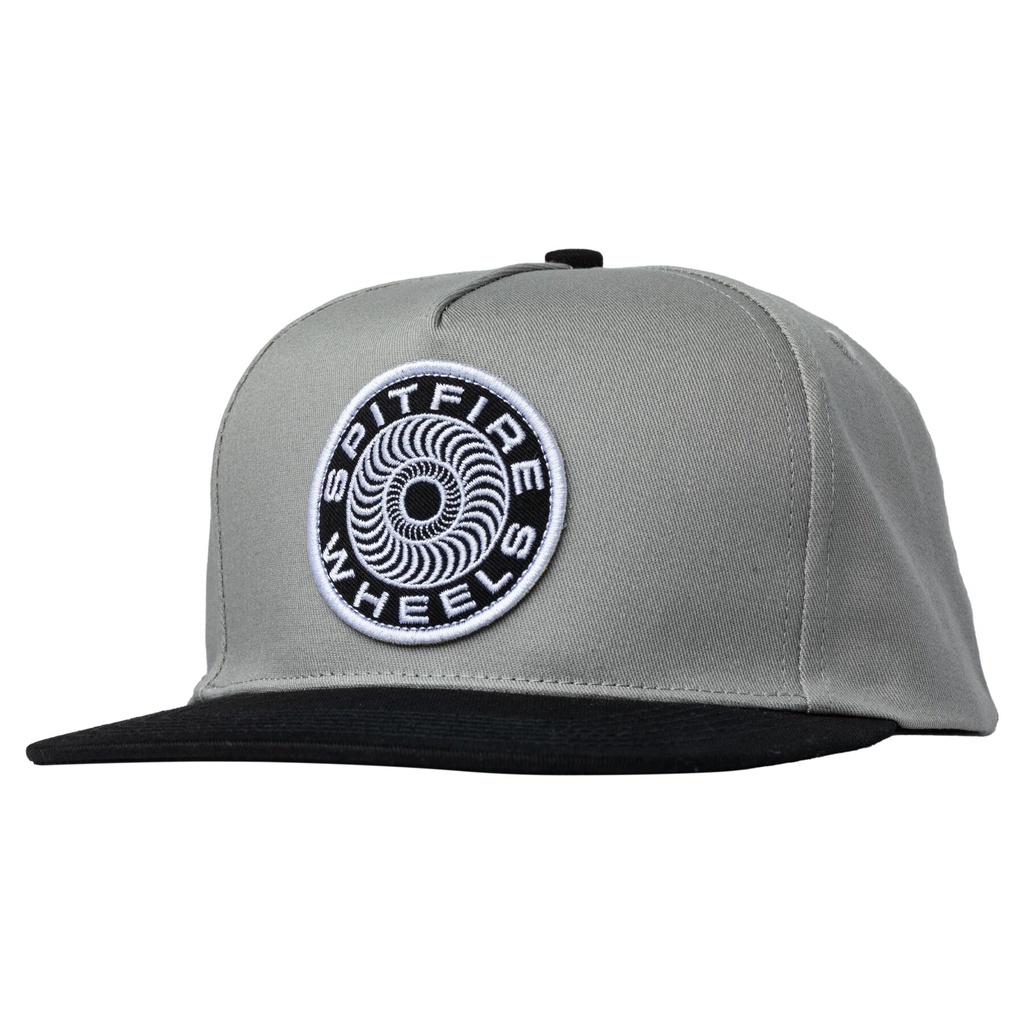 SPITFIRE CLASSIC 87 SWIRL PATCH SNAPBBACK HAT GREY/BLACK