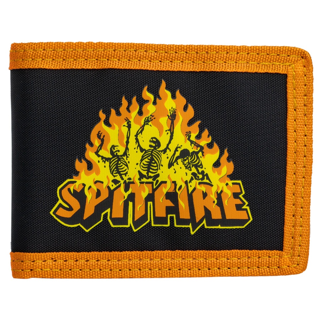 SPITFIRE HELLFIRE BI FOLD WALLET BLACK