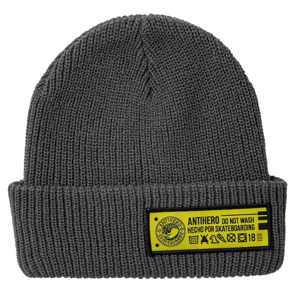 ANTI-HERO HECHO POR SKATE BEANIE CHARCOAL