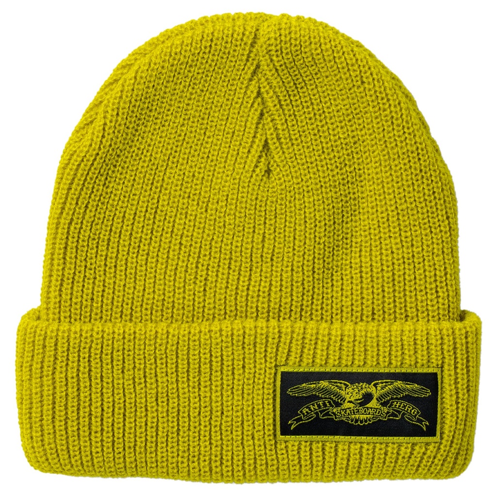 ANTI-HERO STOCK EAGLE LABEL BEANIE YELLOW