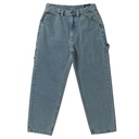 KROOKED KOFFIN CARPENTER BLEACHED DENIM PANTS 34