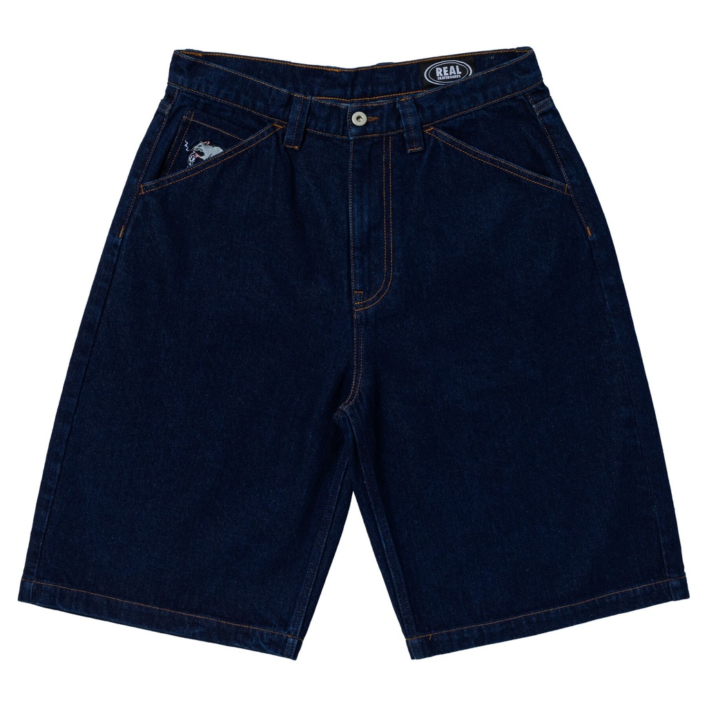 REAL STREET CLEANER DARK WASH DENIM SHORTS 36