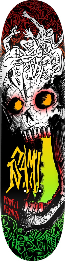POWELL ISAMU YAMAMOTO SKULL DECK 8.0