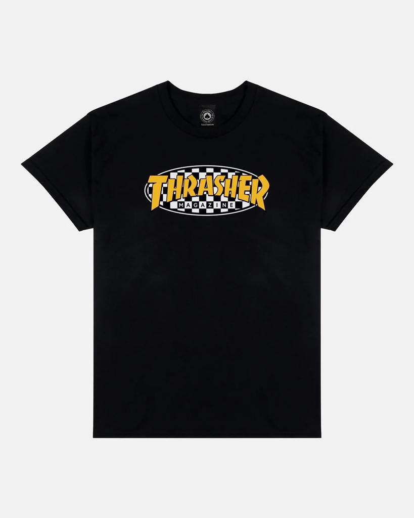 THRASHER CHECKERED OVAL BLACK SS XL