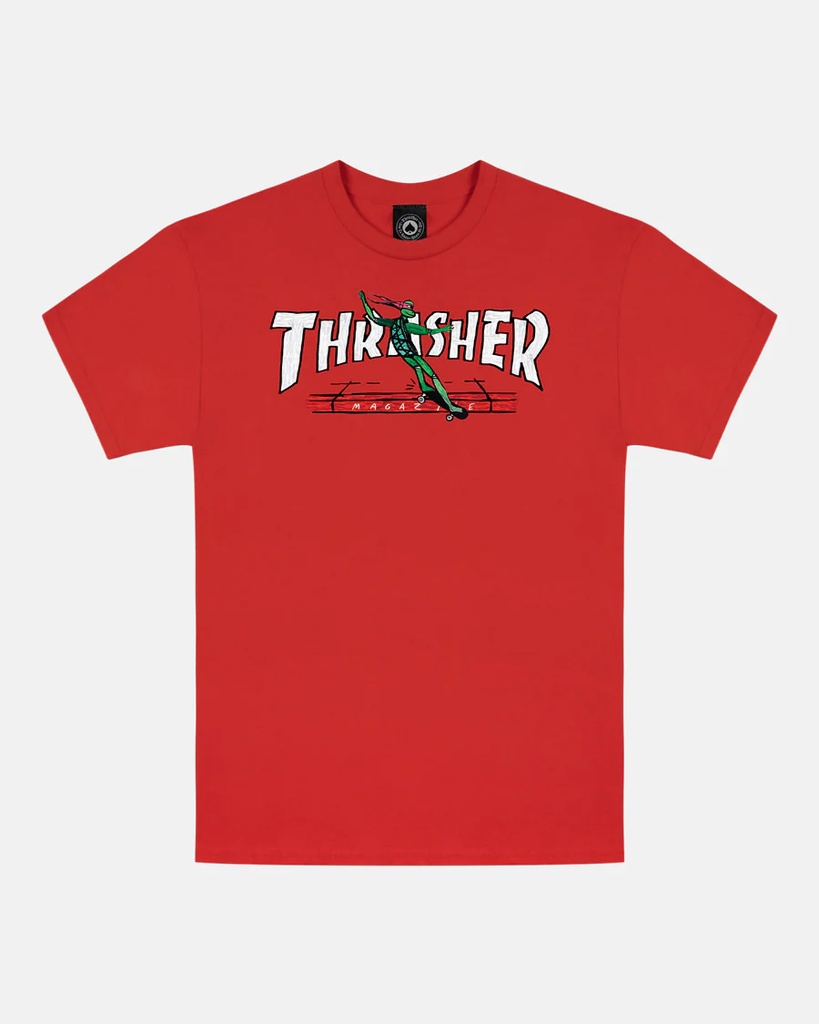 THRASHER RED CURB BY LSD WORLDPEACE RED SS L