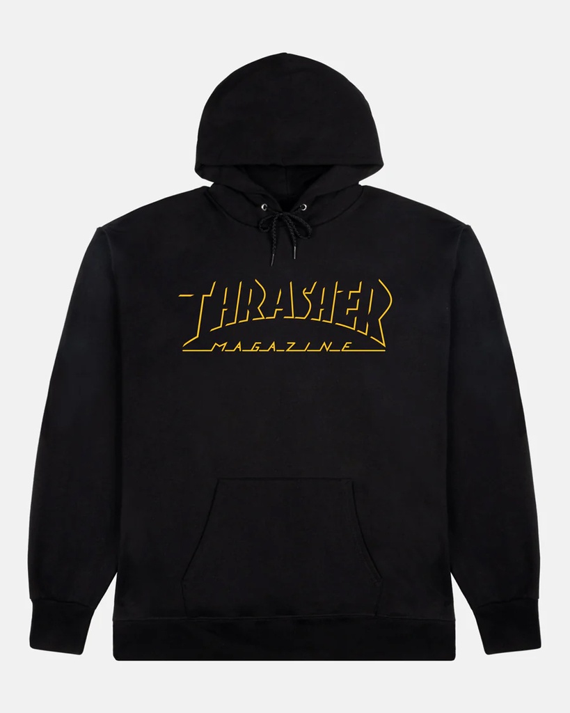 THRASHER SHADOW MAG LOGO HD/SWT BLACK L