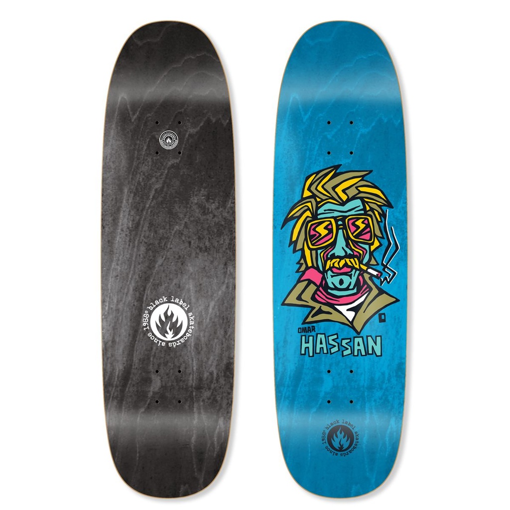 BLACK LABEL OMAR HASSAN SMOKING SECTION BLACK WIDOW SHAPED DECK 9.25