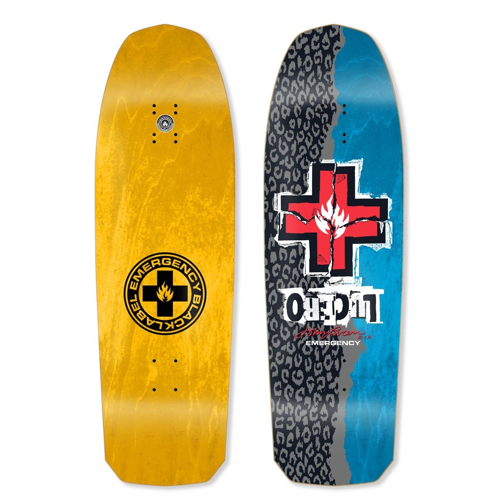 BLACK LABEL JOHN LUCERO RIPPED CROSS CROSS SHAPED DECK 10.0