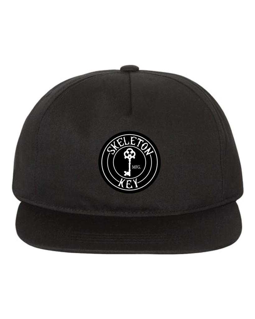 SKELETON KEY LOGO SNAPBACK HAT BLACK