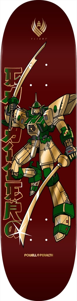 POWELL CABALLERO GUNDAM BURGUNDY/GOLD FOIL FLIGHT DECK 8.25