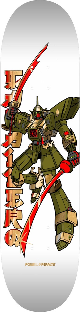 POWELL CABALLERO GUNDAM WHITE/GOLD FOIL DECK 8.25