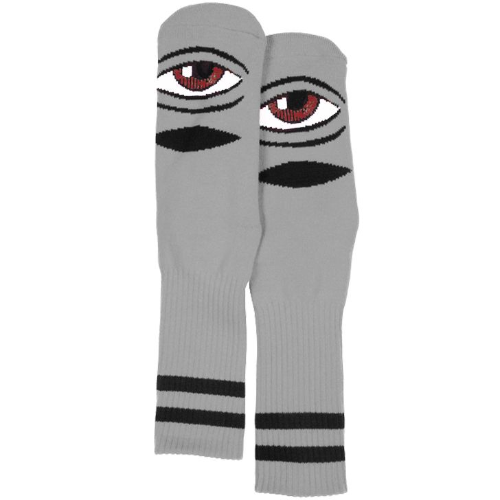 TOY MACHINE SECT EYE SOCKS GREY