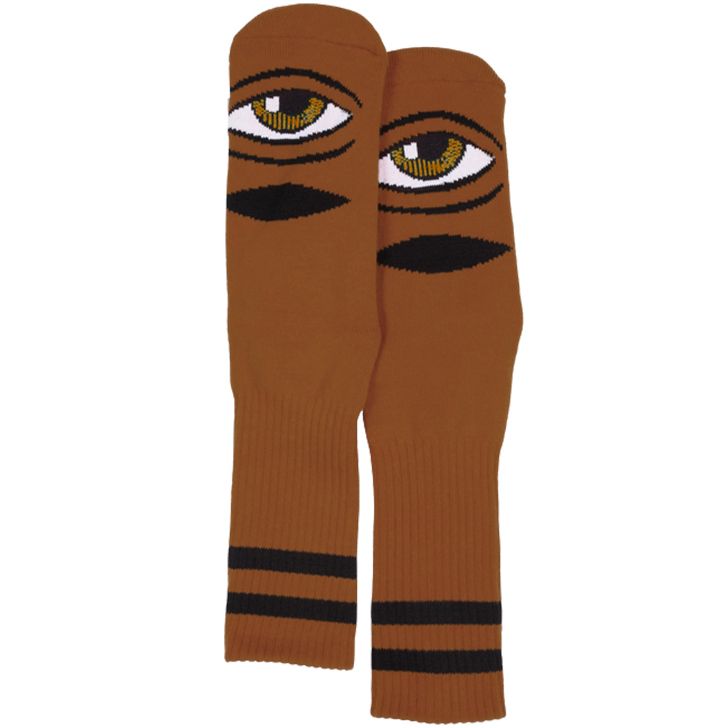 TOY MACHINE SECT EYE SOCKS CHOCOLATE