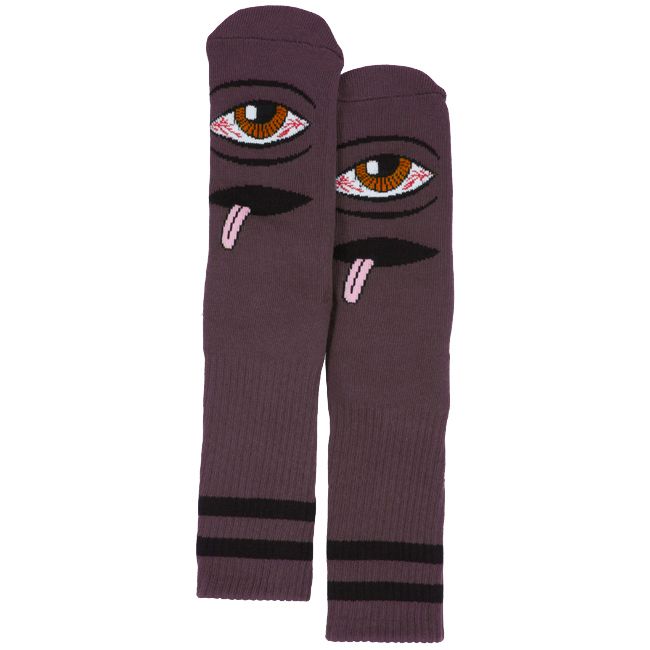 TOY MACHINE BLOODSHOT EYE SOCKS EGGPLANT