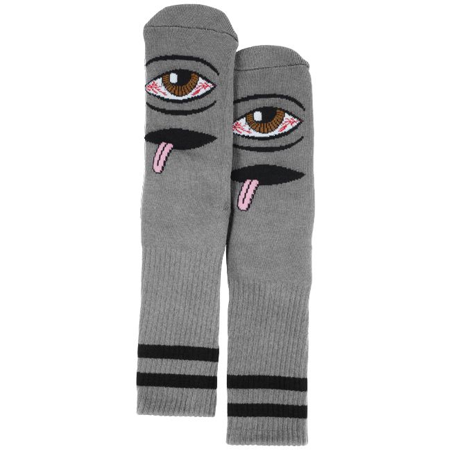 TOY MACHINE BLOODSHOT EYE SOCKS GREY