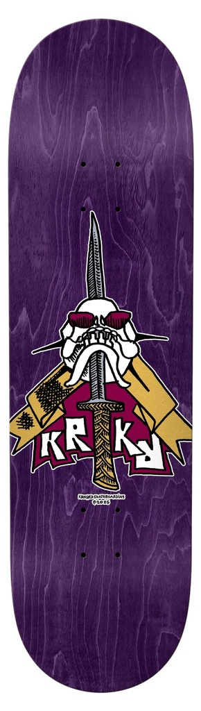 KROOKED TEAM SKULL/SWORD DECK 8.75