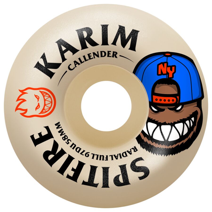 SPITFIRE FORMULA FOUR CALLENDER BURN SQUAD RADIAL FULL 58MM 97D (Set of 4)