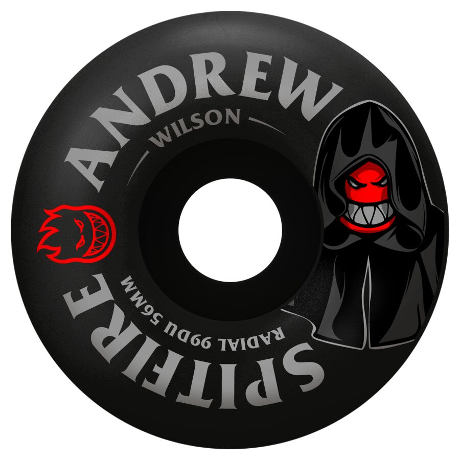 SPITFIRE FORMULA FOUR WILSON BURN SQUAD RADIAL BLACK 56MM 99D (Set of 4)