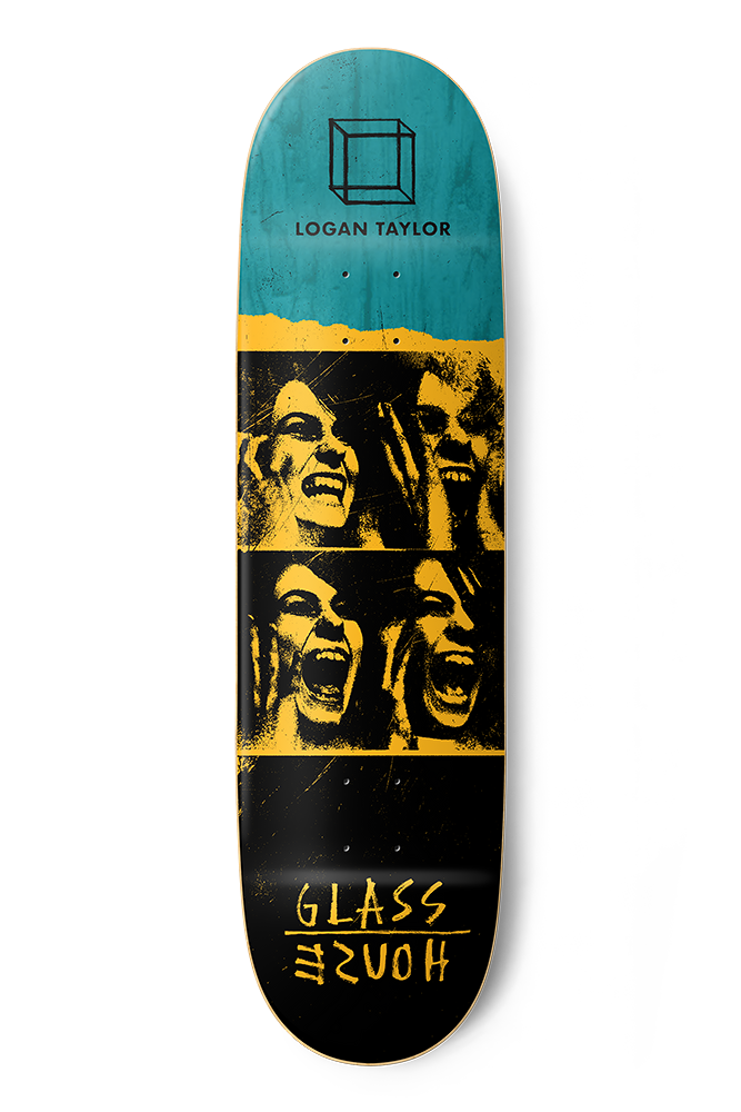 GLASS HOUSE LOGAN TAYLOR POSSESSED YELLOW DECK 8.375