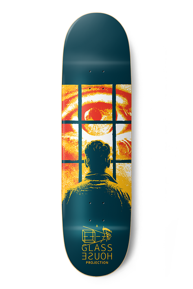 GLASS HOUSE TEAM EYE WITNESS BLUE/YELLOW DECK 8.75