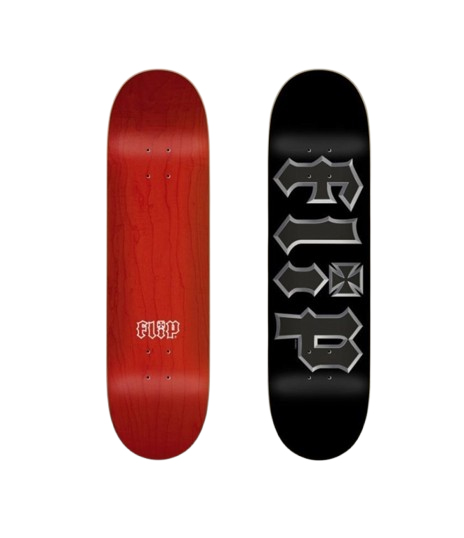 FLIP TEAM METALHEAD BLACK DECK 8.25