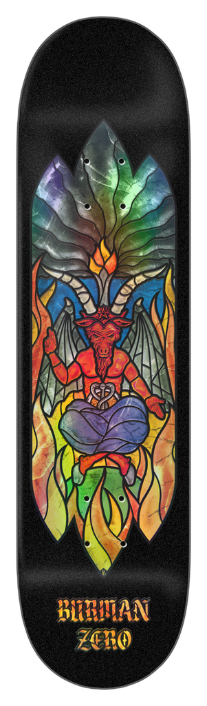 ZERO BURMAN STAINED GLASS DECK 8.62